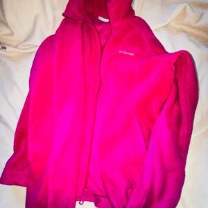 Columbia Magenta Fleece Outerwear
